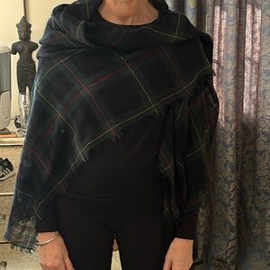 Ralph Lauren Purple Label Collection Plaid Scarf